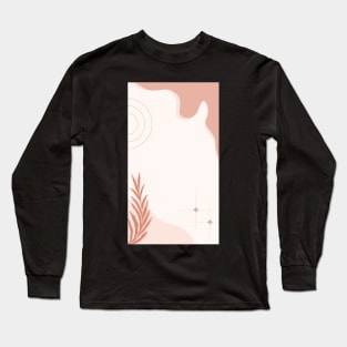 Elegance in Geometry: Aesthetic Abstract Watercolors Long Sleeve T-Shirt